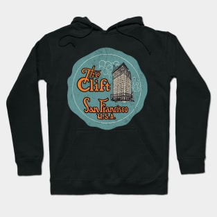 The Clift, San Francisco  - Vintage Style Faded Design Hoodie